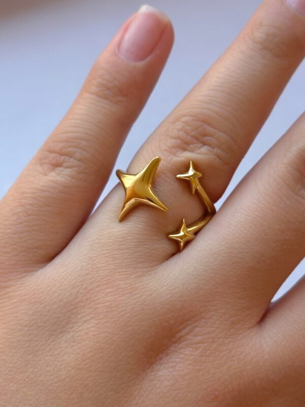 Anillo tres destellos