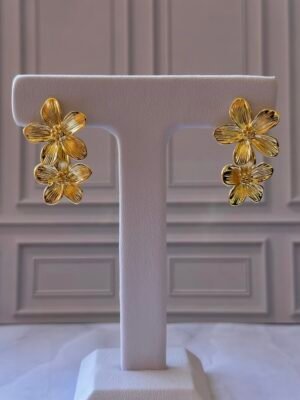 dos flores Aretes dos flores
