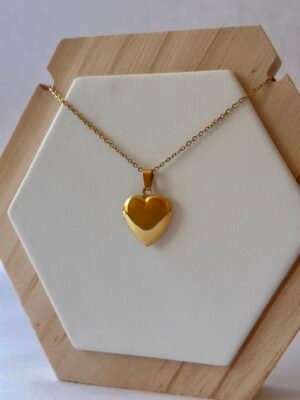 Relicario corazón chico liso